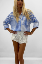 shorts in crochet isla